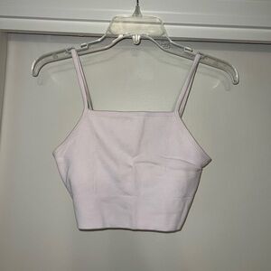 Light Pink Fabletics Power Soft Crop Top